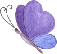 Illustration of Purple Butterfly 